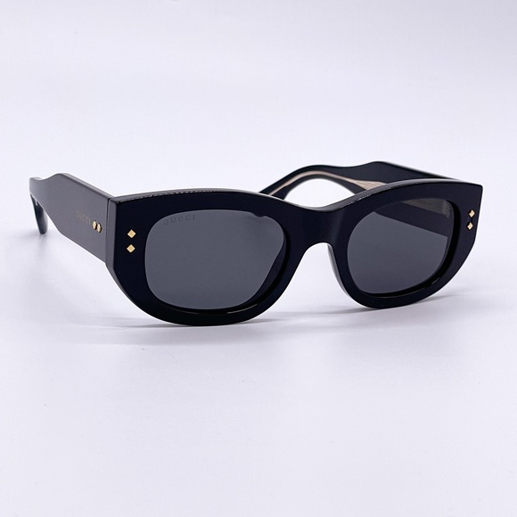 NEW GUCCI GG1215S 002 BLACK UNISEX SUNGLASSES - Picture 7 of 11